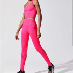 Neon Pink Alala x Carbon 38 Full Length Legging.